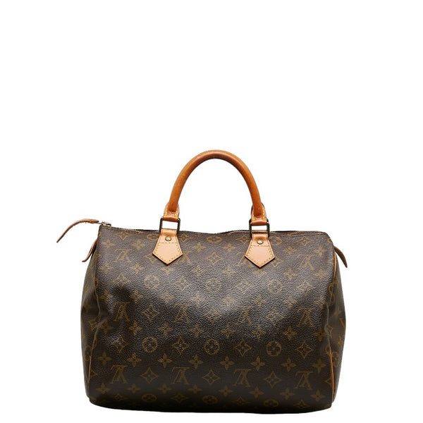 ルイ ヴィトン モノグラム スピーディ30 ハンドバッグ M41526 ブラウン PVC レザー レディース LOUIS VUITTON 【中古】