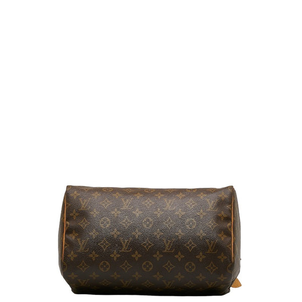 ルイ ヴィトン モノグラム スピーディ30 ハンドバッグ M41526 ブラウン PVC レザー レディース LOUIS VUITTON 【中古】