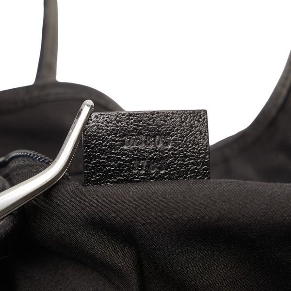 グッチ GGキャンバス プリンシー リボン ショルダーバッグ トートバッグ 163805 ブラック キャンバス レザー レディース GUCCI 【中古】