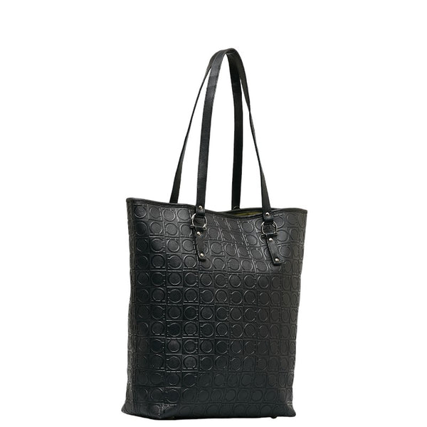 サルヴァトーレフェラガモ ガンチーニ トートバッグ AU-21 4909 ブラック レザー レディース Salvatore Ferragamo 【中古】