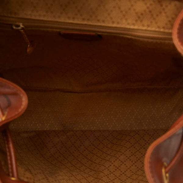 グッチ バンブー  リュック バックパック 1998 ブラウン レザー レディース GUCCI 【中古】