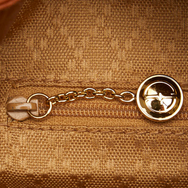 グッチ バンブー  リュック バックパック 1998 ブラウン レザー レディース GUCCI 【中古】