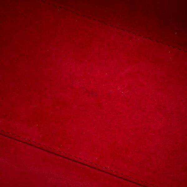 サンローラン ベイビーダッフル ハンドバッグ ショルダーバッグ 2WAY レッド レザー レディース SAINT LAURENT 【中古】