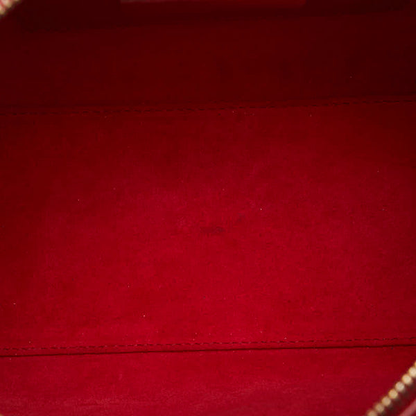 サンローラン ベイビーダッフル ハンドバッグ ショルダーバッグ 2WAY レッド レザー レディース SAINT LAURENT 【中古】