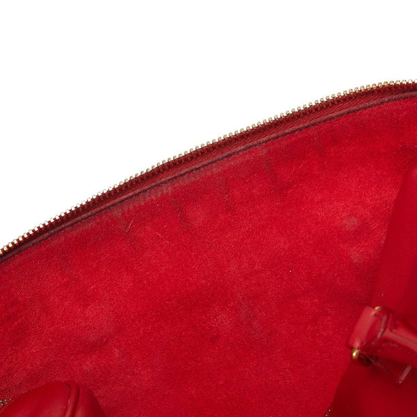 サンローラン ベイビーダッフル ハンドバッグ ショルダーバッグ 2WAY レッド レザー レディース SAINT LAURENT 【中古】