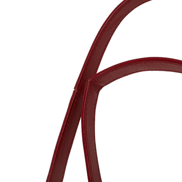 サンローラン ベイビーダッフル ハンドバッグ ショルダーバッグ 2WAY レッド レザー レディース SAINT LAURENT 【中古】