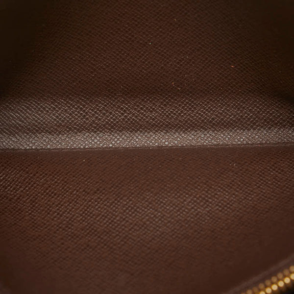 ルイ ヴィトン ダミエ ポルトフォイユ サラ 長財布 ロングウォレット N61734 ブラウン PVC レザー レディース LOUIS VUITTON 【中古】