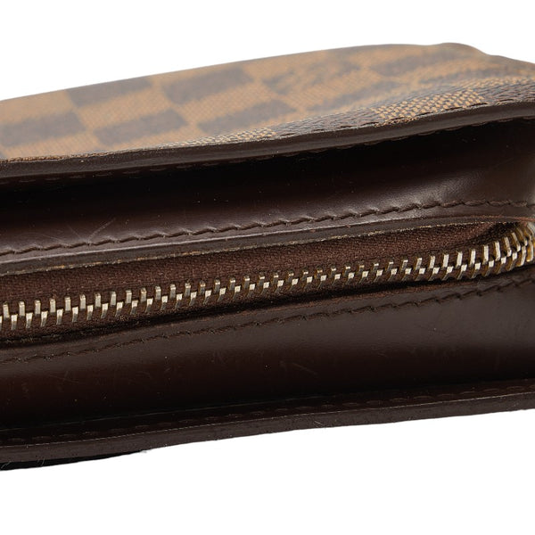ルイ ヴィトン ダミエ サンルイ セカンドバッグ N51993 ブラウン PVC レザー メンズ LOUIS VUITTON 【中古】