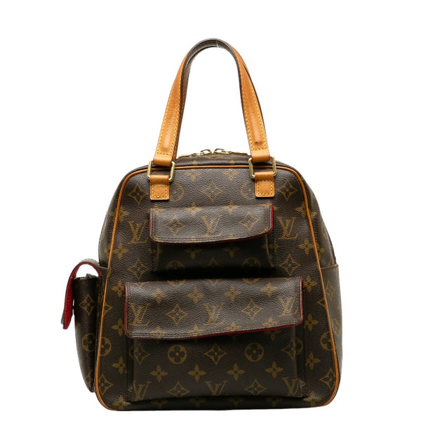 ルイ ヴィトン モノグラム エクサントリ シテ ハンドバッグ M51161 ブラウン PVC レザー レディース LOUIS VUITTON 【中古】