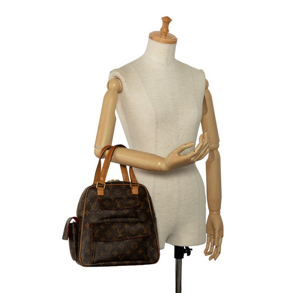 ルイ ヴィトン モノグラム エクサントリ シテ ハンドバッグ M51161 ブラウン PVC レザー レディース LOUIS VUITTON 【中古】