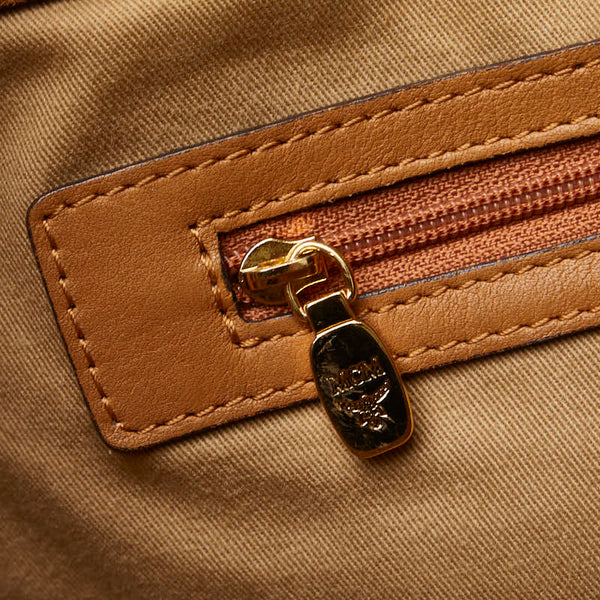 エム シー エム ハンドバッグ ショルダーバッグ 2WAY ブラウン PVC レザー レディース MCM 【中古】