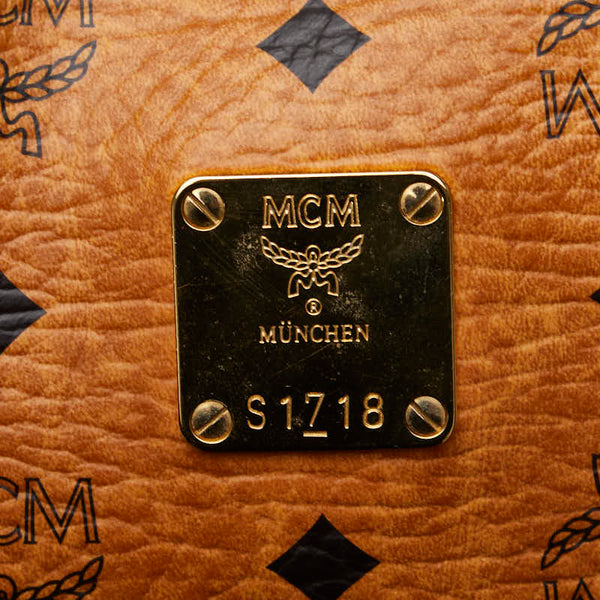 エム シー エム ハンドバッグ ショルダーバッグ 2WAY ブラウン PVC レザー レディース MCM 【中古】