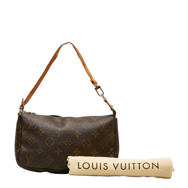 ルイ ヴィトン モノグラム ポシェット アクセソワール ショルダーバッグ M51980 ブラウン PVC レザー レディース LOUIS VUITTON 【中古】