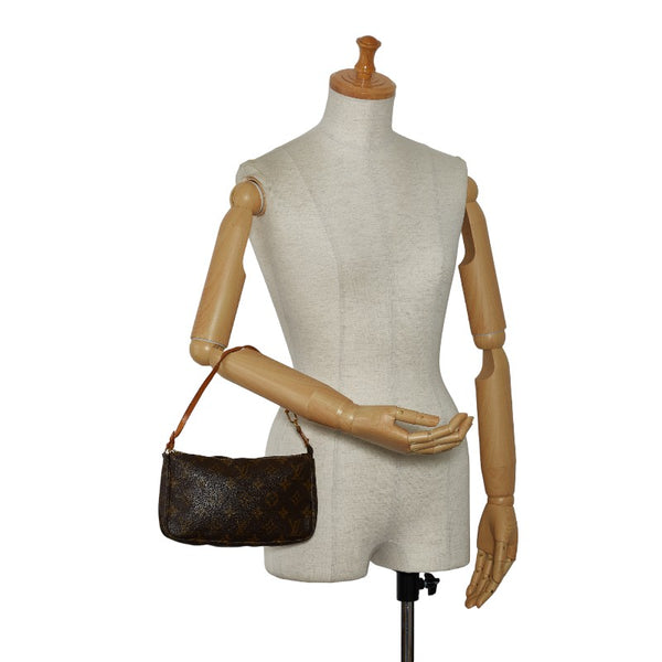 ルイ ヴィトン モノグラム ポシェット アクセソワール ショルダーバッグ M51980 ブラウン PVC レザー レディース LOUIS VUITTON 【中古】