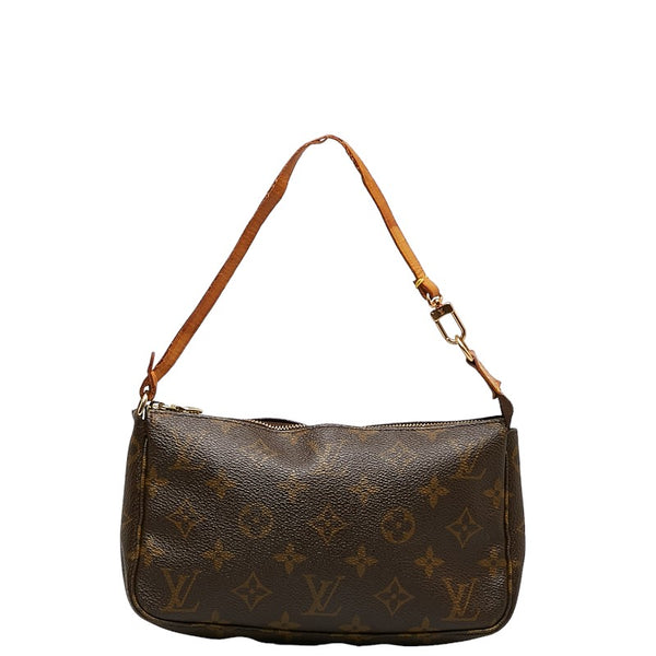 ルイ ヴィトン モノグラム ポシェット アクセソワール ショルダーバッグ M51980 ブラウン PVC レザー レディース LOUIS VUITTON 【中古】