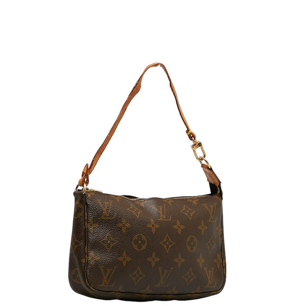 ルイ ヴィトン モノグラム ポシェット アクセソワール ショルダーバッグ M51980 ブラウン PVC レザー レディース LOUIS VUITTON 【中古】