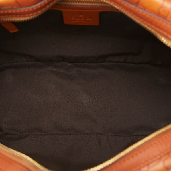 グッチ ホースビット ハンドバッグ 145772 ブラウン レザー レディース GUCCI 【中古】