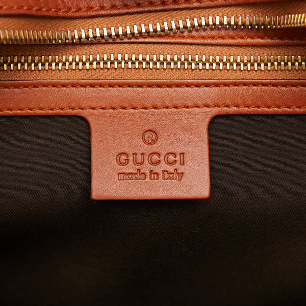 グッチ ホースビット ハンドバッグ 145772 ブラウン レザー レディース GUCCI 【中古】