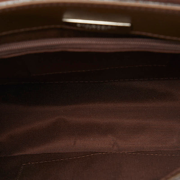 バーバリー 斜め掛け ショルダーバッグ ブラウン レザー スエード レディース BURBERRY 【中古】