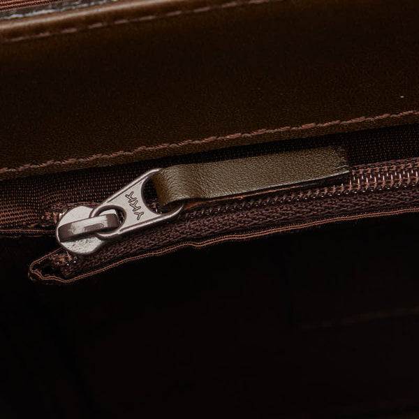バーバリー 斜め掛け ショルダーバッグ ブラウン レザー スエード レディース BURBERRY 【中古】
