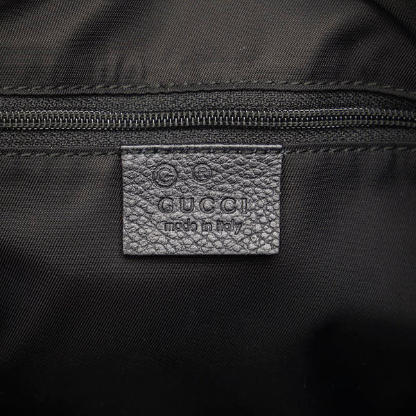 グッチ GGクリスタル ハンドバッグ ミニボストンバッグ 257289 ネイビー PVC レザー レディース GUCCI 【中古】