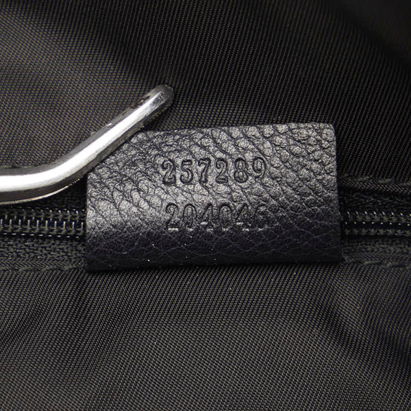 グッチ GGクリスタル ハンドバッグ ミニボストンバッグ 257289 ネイビー PVC レザー レディース GUCCI 【中古】