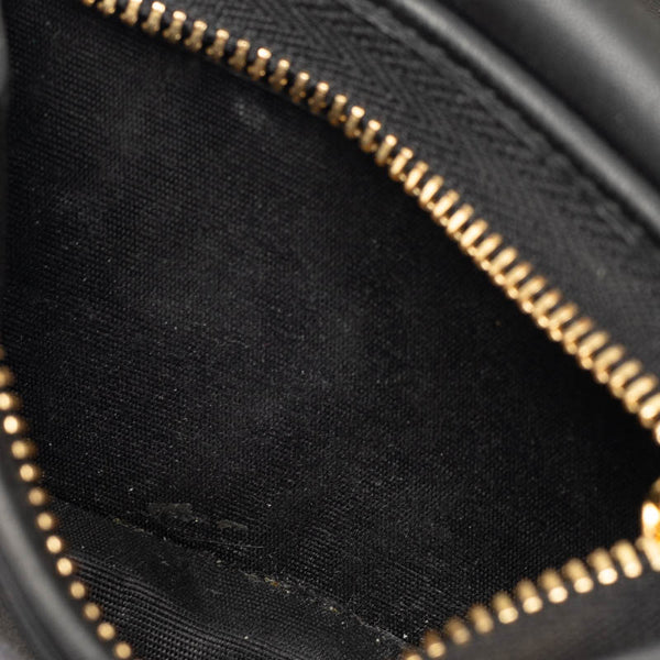 グッチ GGスプリーム ビープリント 二つ折り財布 508757 ベージュ ブラウン ゴールド PVC レディース GUCCI 【中古】