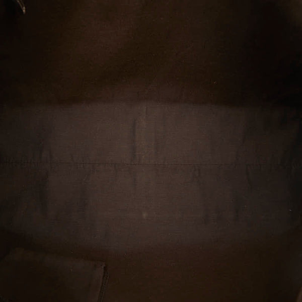 グッチ GGクリスタル ハンドバッグ トートバッグ ブラウン ベージュ PVC レザー レディース GUCCI 【中古】