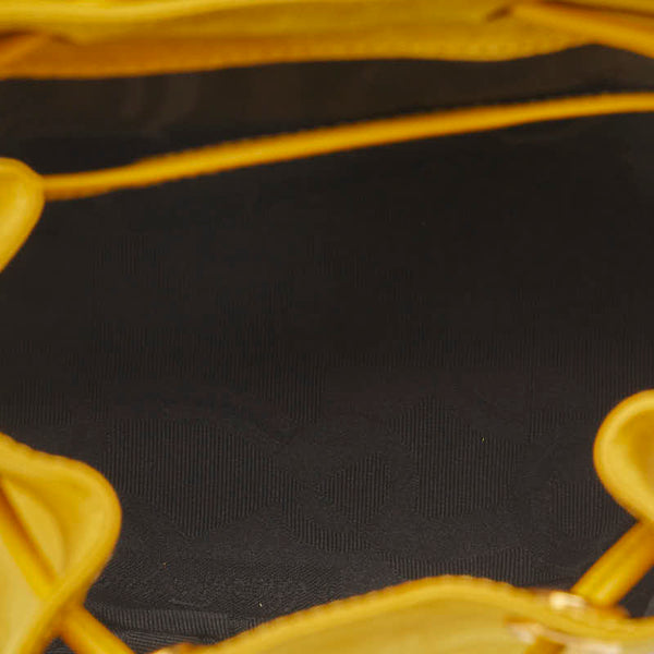 サルヴァトーレフェラガモ ガンチーニ リュック バックパック DJ-21 6147 イエロー スウェード レザー レディース Salvatore Ferragamo 【中古】