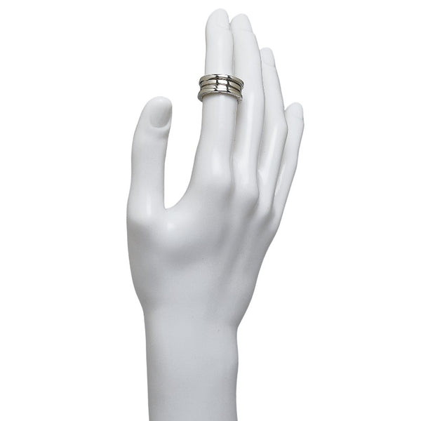 ブルガリ ビーゼロワン 3バンド リング 指輪 750 レディース BVLGARI 【中古】