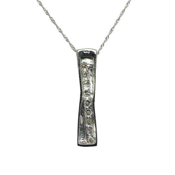 Pt900 プラチナ Pt850 プラチナ ダイヤ0.50ct ペンダントネックレス レディース 【中古】