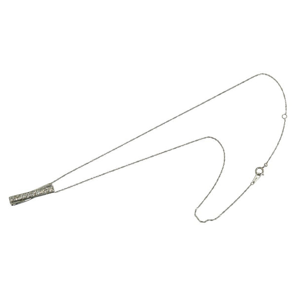 Pt900 プラチナ Pt850 プラチナ ダイヤ0.50ct ペンダントネックレス レディース 【中古】