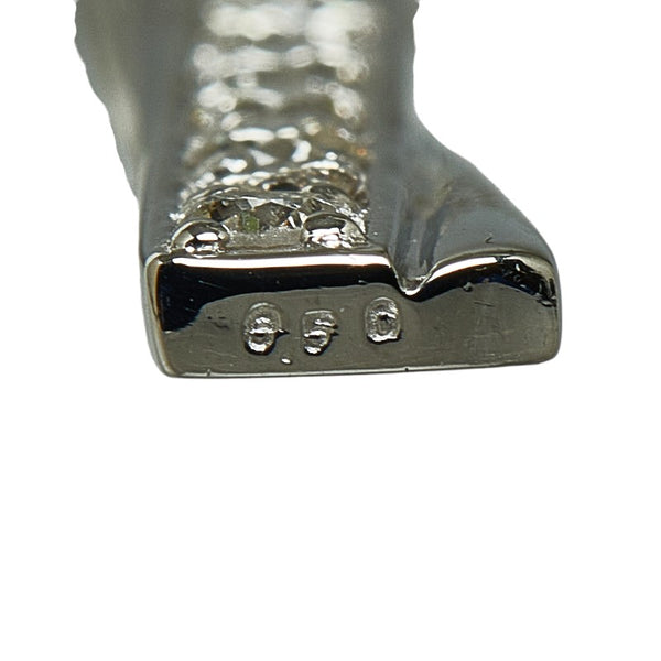 Pt900 プラチナ Pt850 プラチナ ダイヤ0.50ct ペンダントネックレス レディース 【中古】