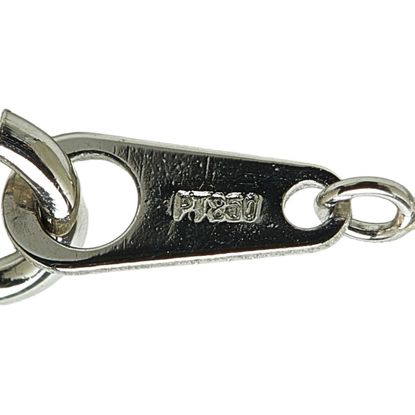Pt900 プラチナ Pt850 プラチナ ダイヤ0.50ct ペンダントネックレス レディース 【中古】
