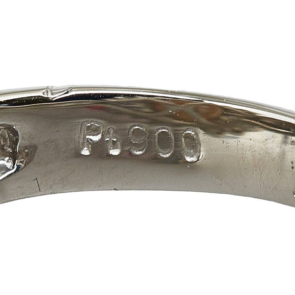 Pt900 プラチナ アコヤパール9.2mm ダイヤ0.49ct リング 指輪 レディース 8号 【中古】
