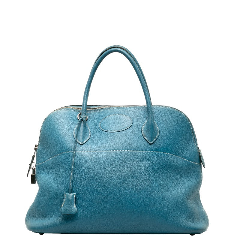 エルメス ボリード37 ハンドバッグ ショルダーバッグ 2WAY ブルージーン トリヨンクレマンス レディース HERMES 【中古】