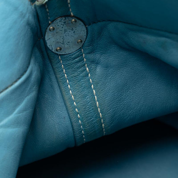 エルメス ボリード37 ハンドバッグ ショルダーバッグ 2WAY ブルージーン トリヨンクレマンス レディース HERMES 【中古】