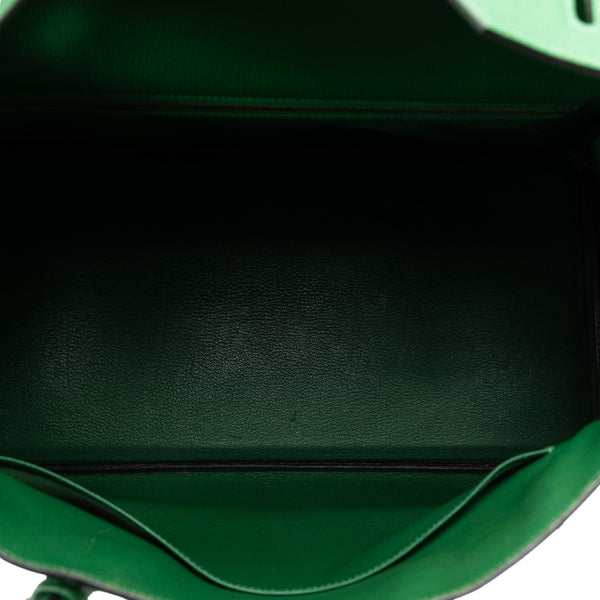 エルメス バーキン 40 ハンドバッグ グリーン クシュベル レディース HERMES 【中古】