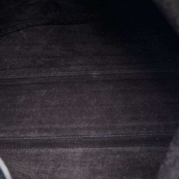 サンローラン ミューズトゥ ハンドバッグ 197148 ブラック ゴールド エナメル レディース SAINT LAURENT 【中古】