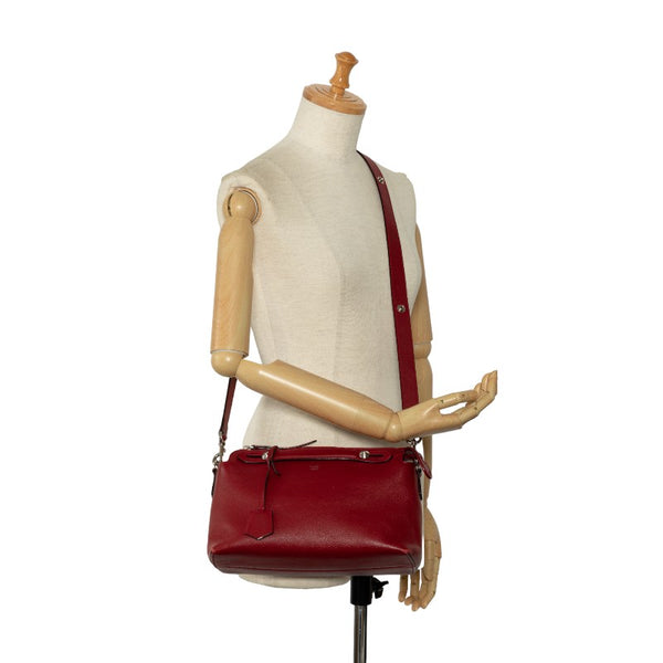 フェンディ バイザウェイ ハンドバッグ ショルダーバッグ 2WAY 8BL124 レッド レザー レディース FENDI 【中古】