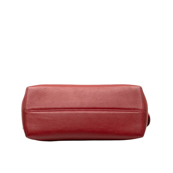 フェンディ バイザウェイ ハンドバッグ ショルダーバッグ 2WAY 8BL124 レッド レザー レディース FENDI 【中古】