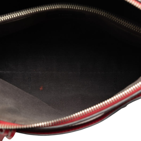 フェンディ バイザウェイ ハンドバッグ ショルダーバッグ 2WAY 8BL124 レッド レザー レディース FENDI 【中古】