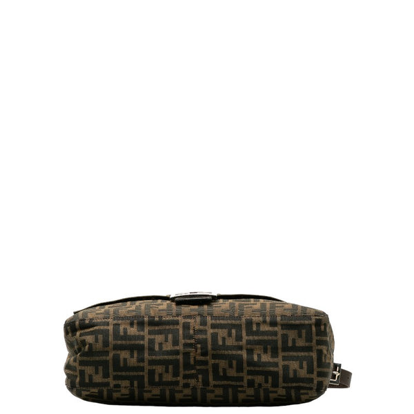 フェンディ ズッカ マンマバケット ワンショルダーバッグ 26425 ベージュ ブラウン キャンバス レザー レディース FENDI 【中古】