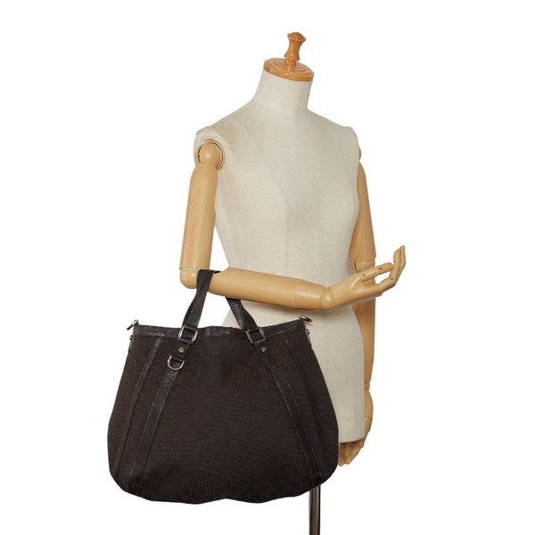 グッチ GGキャンバス ハンドバッグ 268641 ブラウン キャンバス レザー レディース GUCCI 【中古】