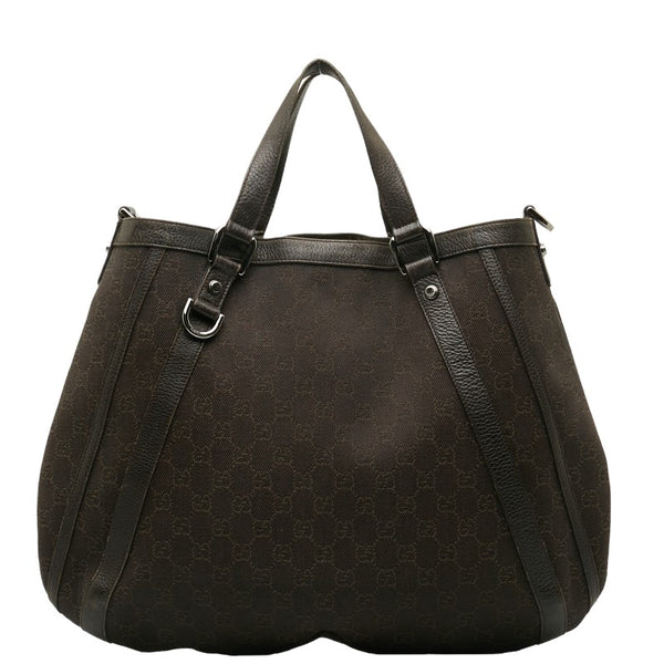 グッチ GGキャンバス ハンドバッグ 268641 ブラウン キャンバス レザー レディース GUCCI 【中古】