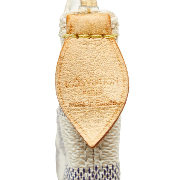 ルイ ヴィトン ダミエ アズール サレヤPM ハンドバッグ トートバッグ  N51186 ホワイト PVC レザー レディース LOUIS VUITTON 【中古】