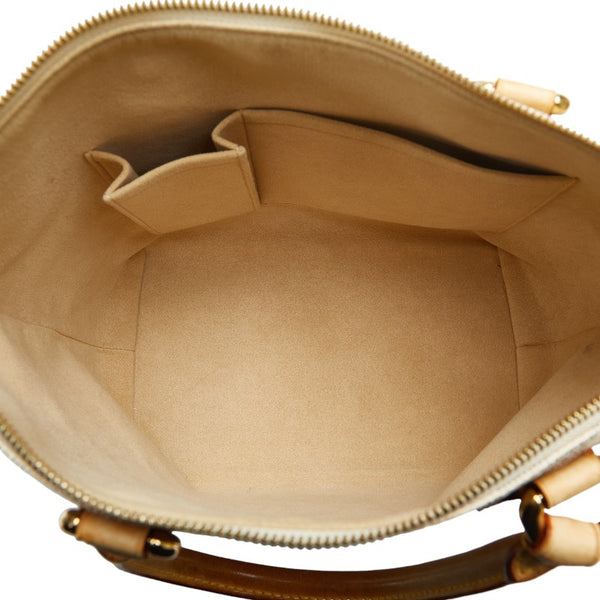 ルイ ヴィトン ダミエ アズール サレヤPM ハンドバッグ トートバッグ  N51186 ホワイト PVC レザー レディース LOUIS VUITTON 【中古】