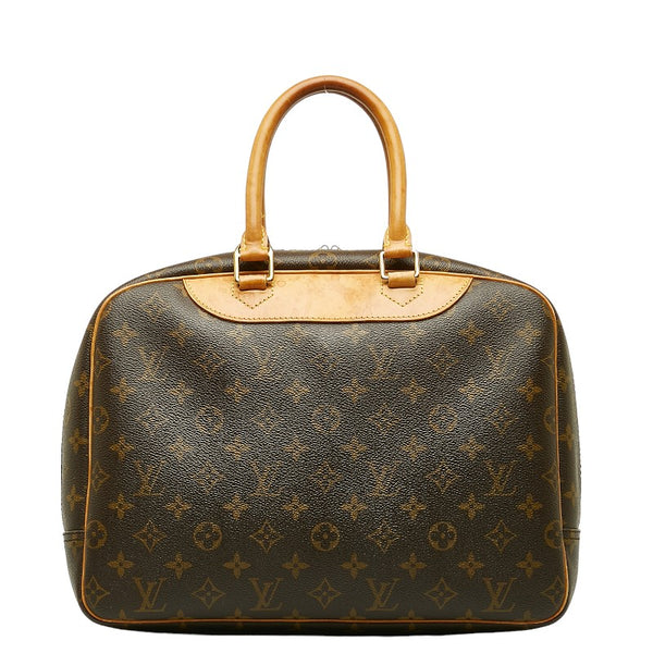 ルイ ヴィトン モノグラム ドーヴィル ハンドバッグ Ｍ47270 ブラウン PVC レザー レディース LOUIS VUITTON 【中古】