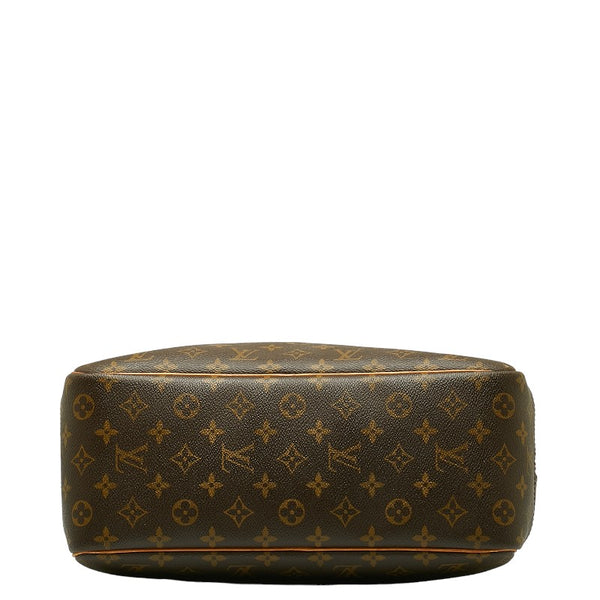 ルイ ヴィトン モノグラム ドーヴィル ハンドバッグ Ｍ47270 ブラウン PVC レザー レディース LOUIS VUITTON 【中古】