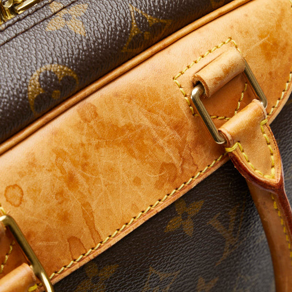 ルイ ヴィトン モノグラム ドーヴィル ハンドバッグ Ｍ47270 ブラウン PVC レザー レディース LOUIS VUITTON 【中古】